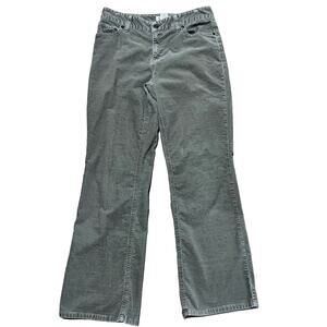 L.L. Bean Favorite Fit Velour Pants Women's Size 8R W32 L30 Mid Rise Tan Cotton